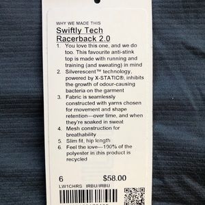 Lululemon Swiftly Tech Racerback